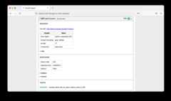A screenshot of the report showing the request details.