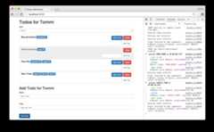 Screenshot of the Example App