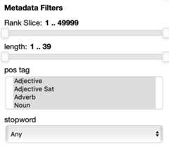 parallax ui metadata filters