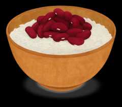 Bowl Rice Beans