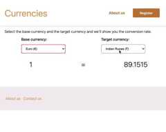 Currency conversion API project