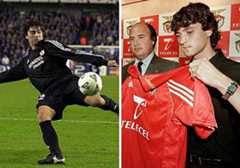 Tote, durante un partido de Champions con el Real Madrid y en su presentación como jugador del Benfica.