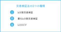 交差検証法の3つの種類