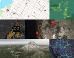 Mapbox GL JS gallery of map images