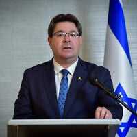 Ofir Akunis attending a conference in Tel Aviv, January 17, 2024. (Avshalom Sassoni/Flash90) Ofir Akunis attending a conference in Tel Aviv, January 17, 2024. (Avshalom Sassoni/Flash90)