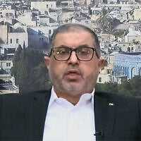 Bassem Naim, a senior Hamas politburo member, speaks in an interview with Qatari outlet Al-Araby on September 18, 2025. (Screenshot/YouTube) Bassem Naim, a senior Hamas politburo member, speaks in an interview with Qatari outlet Al-Araby on September 18, 2025. (Screenshot/YouTube)