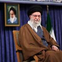 A handout picture provided by the office of Iran's Supreme Leader Ayatollah Ali Khamenei shows him addressing a meeting with local champions and medalists of sports and world science awards in Tehran on October 20, 2025. (KHAMENEI.IR / AFP) A handout picture provided by the office of Iran's Supreme Leader Ayatollah Ali Khamenei shows him addressing a meeting with local champions and medalists of sports and world science awards in Tehran on October 20, 2025. (KHAMENEI.IR / AFP)