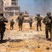 Israeli soldiers operating in Gaza in an undated handout photo issued on October 24, 2025. (Israel Defense Forces) Israeli soldiers operating in Gaza in an undated handout photo issued on October 24, 2025. (Israel Defense Forces)