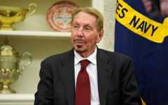 Larry Ellison, chairman and chief technology officer of Oracle Corporation, sits in the Oval Office of the White House in Washington as US President Donald Trump (not in picture) signs an executive order, February 3, 2025. (AP Photo/Evan Vucci) Larry Ellison, chairman and chief technology officer of Oracle Corporation, sits in the Oval Office of the White House in Washington as US President Donald Trump (not in picture) signs an executive order, February 3, 2025. (AP Photo/Evan Vucci)