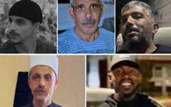 Mukhtar Abu Mdeighim, 20 (top left); Hussein Abu Raqiq, 65 (top center); Mohammad Qassem, 40 (top right); Najib Abu Rish, 42 (bottom left); and Farid Abu Mubarak, 20 (bottom right), five Arab men killed in separate shootings overnight February 11-12, 2026. (Courtesy) Mukhtar Abu Mdeighim, 20 (top left); Hussein Abu Raqiq, 65 (top center); Mohammad Qassem, 40 (top right); Najib Abu Rish, 42 (bottom left); and Farid Abu Mubarak, 20 (bottom right), five Arab men killed in separate shootings overnight February 11-12, 2026. (Courtesy)