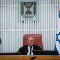 Supreme Court justice Ofer Grosskopf arrives for a hearing on a petition to convene the Judicial Selection Committee at the Supreme Court in Jerusalem, February 12, 2026. (Chaim Goldberg/Flash90) Supreme Court justice Ofer Grosskopf arrives for a hearing on a petition to convene the Judicial Selection Committee at the Supreme Court in Jerusalem, February 12, 2026. (Chaim Goldberg/Flash90)