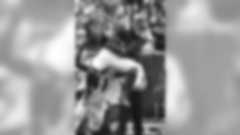 New York Giants running back Saquon Barkley (26) makes a leaping catch during a week 3 NFL football game against the Houston Texans on Sunday September 23, 2018 in Houston (Evan Pinkus via AP)