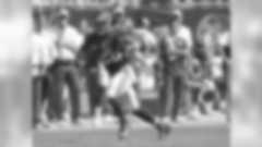 New York Giants' Saquon Barkley (26) runs for a touchdown against the Carolina Panthers in the first half of an NFL football game in Charlotte, N.C., Sunday, Oct. 7, 2018. (AP Photo/Mike McCarn)