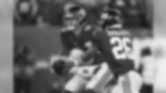 New York Giants quarterback Daniel Jones (8) hands off ball to running back Saquon Barkley (26) during an NFL football game against the Philadelphia Eagles on Sunday, Dec. 29, 2019, in East Rutherford, N.J. The Eagles won 34-17. (AP Photo/Vera Nieuwenhuis)