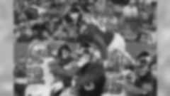 New York Giants' Saquon Barkley jumps over defenders for a touchdown during the second half of an NFL football game against the New Orleans Saints, Sunday, Sept. 30, 2018, in East Rutherford, N.J. (AP Photo/Bill Kostroun)