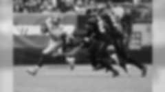 New York Giants' Saquon Barkley evades a tackle by New York Jets' Harvey Langi (44), Marcus Maye (20) and Brandon Copeland (51) during the first half of an NFL football game Sunday, Nov. 10, 2019, in East Rutherford, N.J. (AP Photo/Steven Ryan)