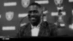 Wide receiver Antonio Brown addresses the media at the Oakland Raiders Practice Facility in Alameda, Calif.