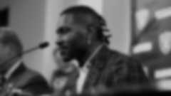 Wide receiver Antonio Brown addresses the media at the Oakland Raiders Practice Facility in Alameda, Calif.