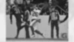 New York Giants running back Saquon Barkley (26) attempts a catch during an NFL football game against the Washington Commanders on Sunday, November 19, 2023 in Landover, Maryland. (Mikey Owens/NFL)