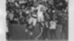 New York Giants running back Saquon Barkley (26) and Tommy DeVito celebrate after a catch during an NFL football game against the Washington Commanders on Sunday, November 19, 2023 in Landover, Maryland. (Mikey Owens/NFL)