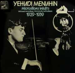 Menuhin recorded with Balsam 1920s