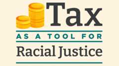 tax as a tool for racial justice banner Option F