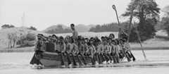 Replica of the Kurahaupō canoe