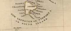 Detail from a map of New Zealand from about 1852