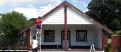 A working bee at Waimārama marae in Hawke's Bay