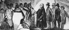 Ngāpuhi chief Ruatara with Samuel Marsden, 1814
