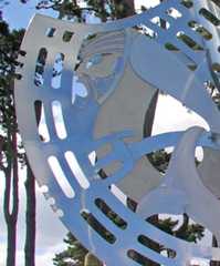 Part of a sculpture of Tangaroa, god of the sea, and his children