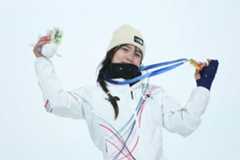 金メダルを獲得したチェ・ガオン(ロイター)