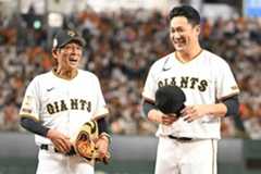 巨人・田中将大の日米通算200勝セレモニーに、ゲストとして登場した明石家さんま