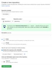 Create new repository
