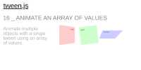 Animate an array of values