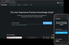 Screenshot of UXMethods.org website on desktop and mobile
