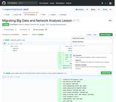Pull request review page