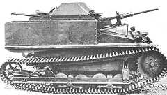 The Italian C.V.29 (former Carden-Loyd) armed with the 6.5-mm Fiat Mod.14 machine-gun