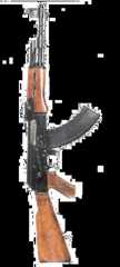 An AK 47 rifle An AK 47 rifle