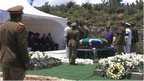 Coffin of Nelson Mandela in Qunu (15 Dec 2013)