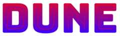 Screenshot of the Bungee Spice font with the word DUNE.