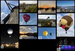 Screenshot of the masonry layout which shows numbers traveling along the top, then going down.