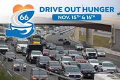 Ride the 66 Express Nov. 15–16 to help Drive Out Hunger