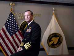 2013: Admiral William McRaven, Commander of the United States Special Operations Command at the Pentagon in Washington, D.C. (Sebastien Micke/Paris Match/Contour by Getty Images)