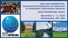 ACM SIGSPATIAL International Conference on Advances in Geographic Information Systems