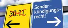 Verkehrsschild Sonderkündigungsrecht Autoversicherung ADAC