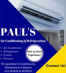 Paul's Air Conditioning & Refrigeration Paul's Air Conditioning & Refrigeration