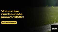 Bonus Bwin : 1er pari sportif remboursé en freebets jusqu’à 100 € et bonus poker premier dépôt 100 €.