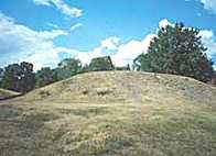 Photo of burial mounds at Gamle Uppsala