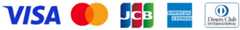 VISA・MasterCard・JCB・AMERICAN EXPRESS・DinersClub